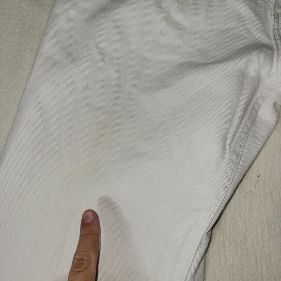 Vtg Akademiks Jeans Mens Size 34X32 White Embroidered Y2k Grunge Gorpcore Pants - Picture 9 of 16